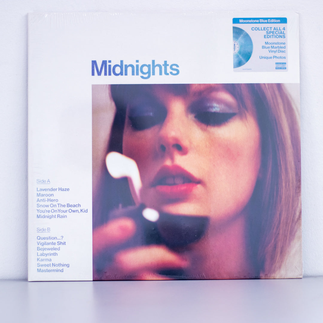 Taylor Swift - Midnights: Moonstone Blue Edition Vinyl – Sunny Day Record  Club